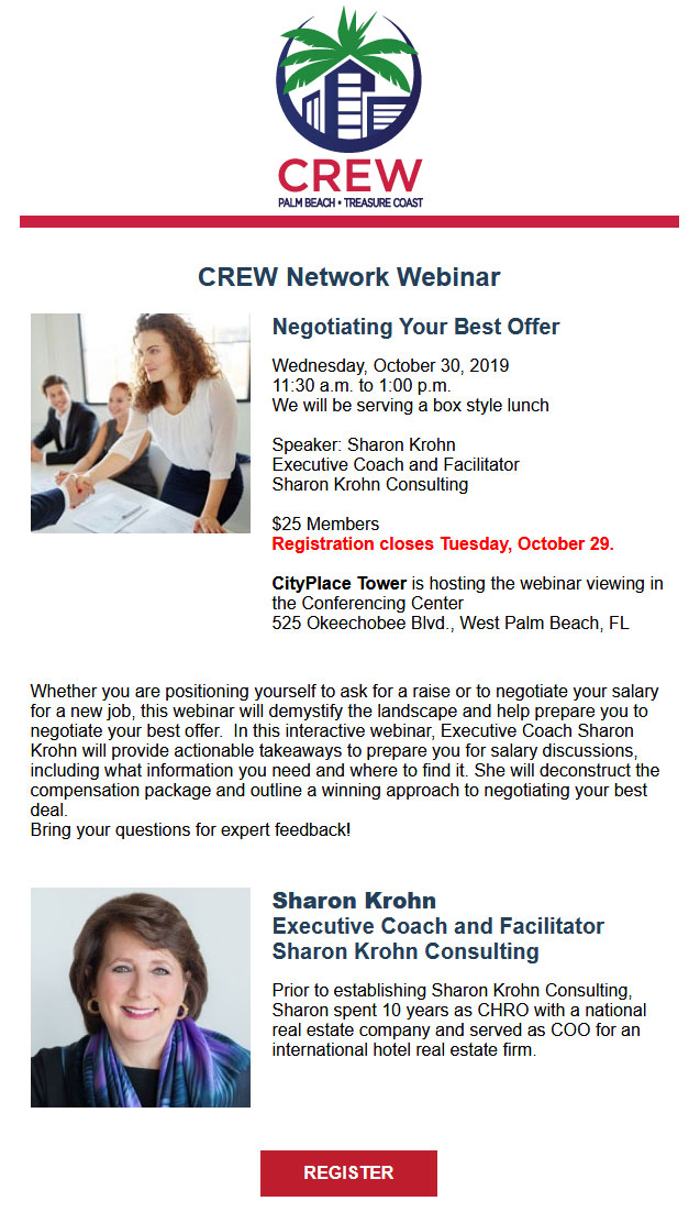 CREW Network October Webinar