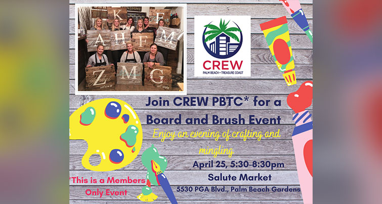 CREW PBTC Board and Brush Event