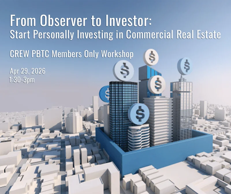 From Observer To Investor Start Personally Investing In Commerical Real Estate 4.29.26 Workshop